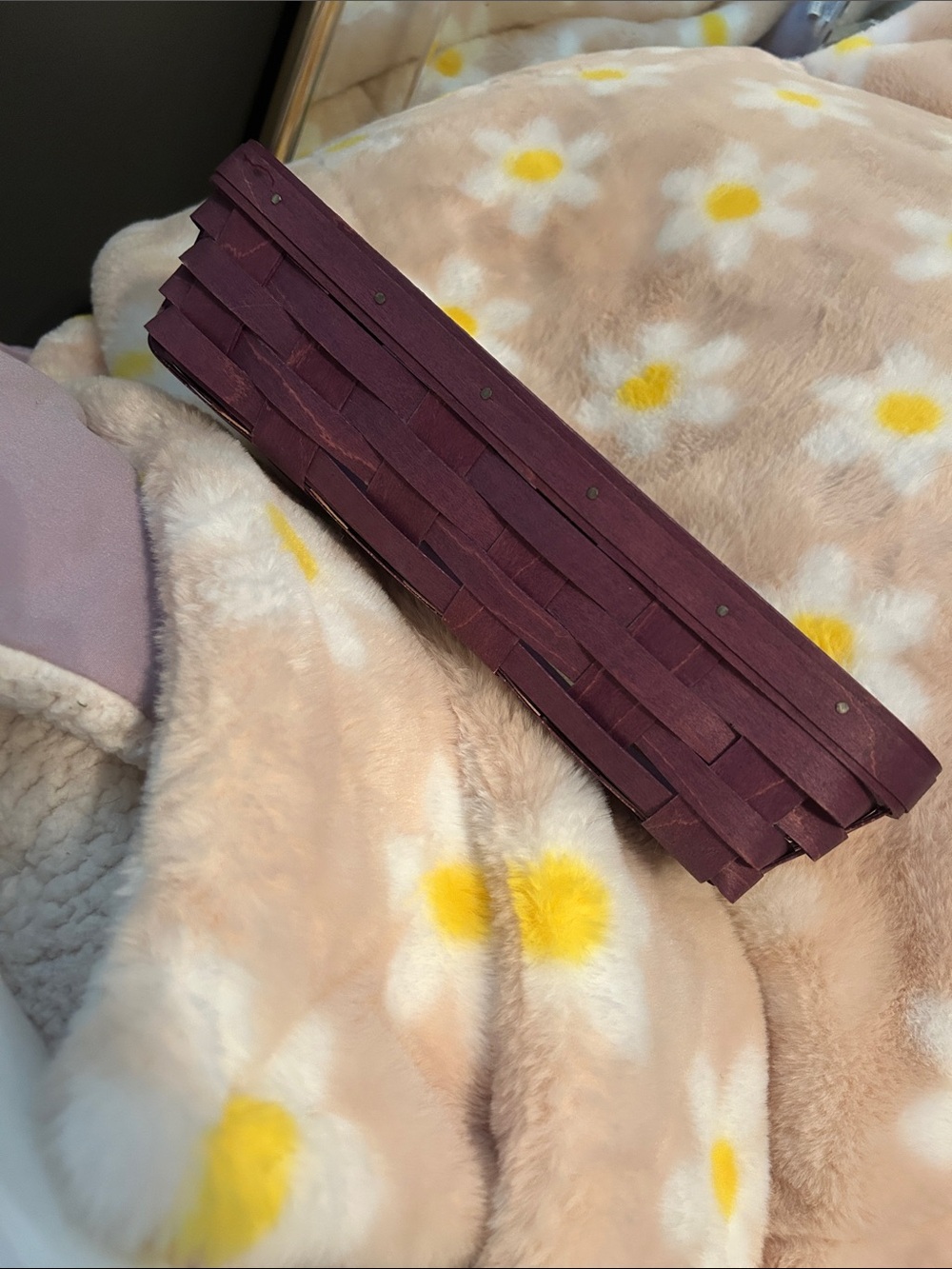 2014 Longaberger Basket Woven Burgundy